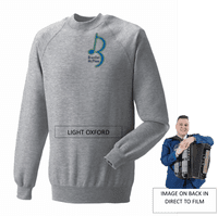 Brandon McPhee Adults Sweatshirt with Left Breast Note Logo & Accordion DTF on Back