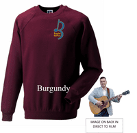 Brandon McPhee Adults Sweatshirt with Left Breast Note Logo & Guitar DTF on Back