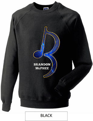 Brandon McPhee Adults Sweatshirt with Note DIrect to Film Print
