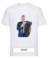 Brandon McPhee Adults T-Shirt with Accordion Direct to Film Print 3XL OR 4XL