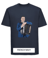 Brandon McPhee Adults T-Shirt with Accordion Direct to Film Print 3XL OR 4XL