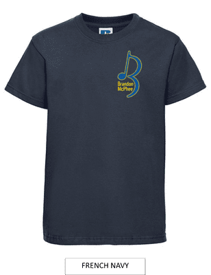 Brandon McPhee Adults T-Shirt with Left Breast Embroidery 3XL OR 4XL