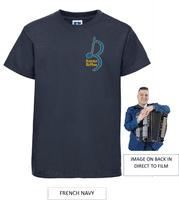 Brandon McPhee Adults T-Shirt with Left Breast Note Logo 3XL OR 4XL & Accordion DTF