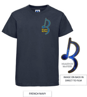 Brandon McPhee Adults T-Shirt with Left Breast Note Logo & Note DTF On Back