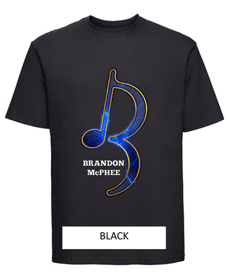 Brandon McPhee Adults T-Shirt with Note Direct to Film Print 3XL OR 4XL