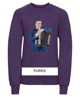 Brandon McPhee Kids Sweatshirt with Accordion Direct To Film Print
