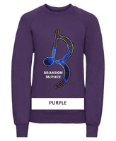 Brandon McPhee Kids Sweatshirt with Note Direct To Film Print