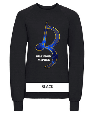 Brandon McPhee Kids Sweatshirt with Note Direct To Film Print
