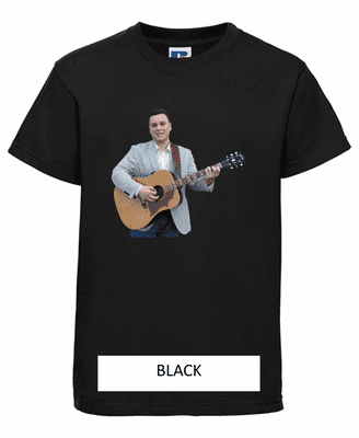 Brandon McPhee Kids T-Shirt with Guitar DIrect to Film Print