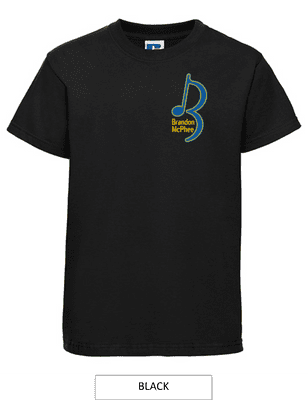 Brandon McPhee Kids T-Shirt with Left Breast Embroidery