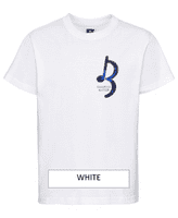 Brandon McPhee Kids T-Shirt with Left Breast Note DIrect to Film Print