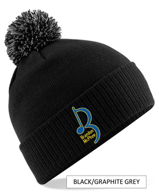 Brandon McPhee Pom-Pom Hat with Embroidered Logo