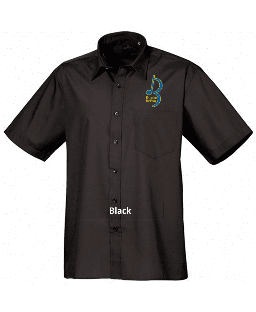 Brandon McPhee Short Sleeve Shirt with Left Breast Embroidery
