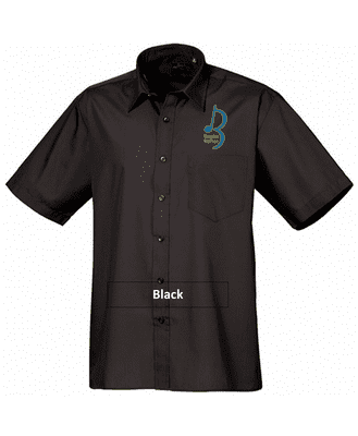 Brandon McPhee Short Sleeve Shirt with Left Breast Embroidery