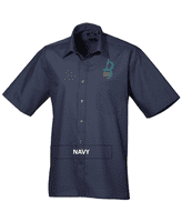 Brandon McPhee Short Sleeve Shirt with Left Breast Embroidery.