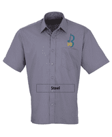 Brandon McPhee Short Sleeve Shirt with Left Breast Embroidery.