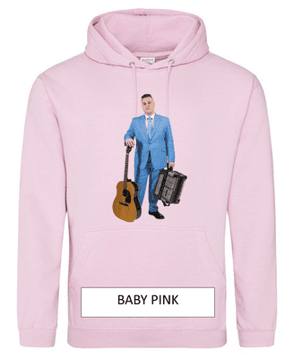 Brandon McPhee Unisex Hoodie 4XL OR 5XL with Direct to Film Guitar & Accordion