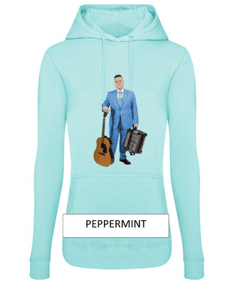 Brandon McPhee Womens Hoodie with Direct To Film Guitar & Accordion