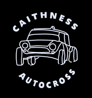 CAITHNESS AUTOCROSS BLACK T- SHIRT WITH LEFT BREAST EMBROIDERED LOGO