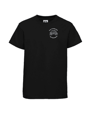 CAITHNESS AUTOCROSS BLACK T- SHIRT WITH LEFT BREAST EMBROIDERED LOGO