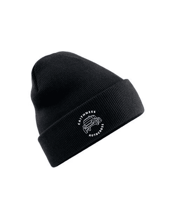 CAITHNESS AUTOCROSS CUFFED BEANIE WITH EMBROIDERED LOGO