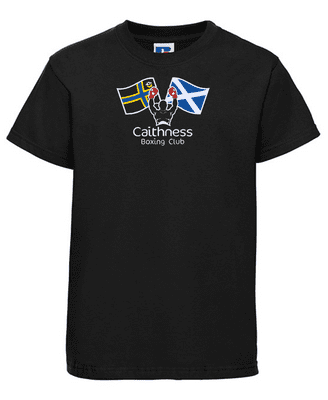 Caithness Boxing Club Adults T-Shirt with Front Centre  Heat Seal
