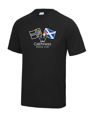Caithness Boxing Club Kids Cool T-Shirt with Front Centre  Heat Seal
