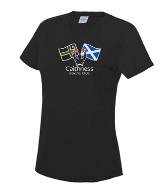Caithness Boxing Club Women's Cool T-Shirt with Front Centre  Heat Seal