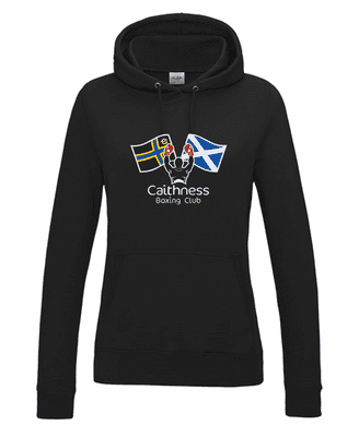 Caithness Boxing Club Women's Hoodie with Front Centre Heat Seal