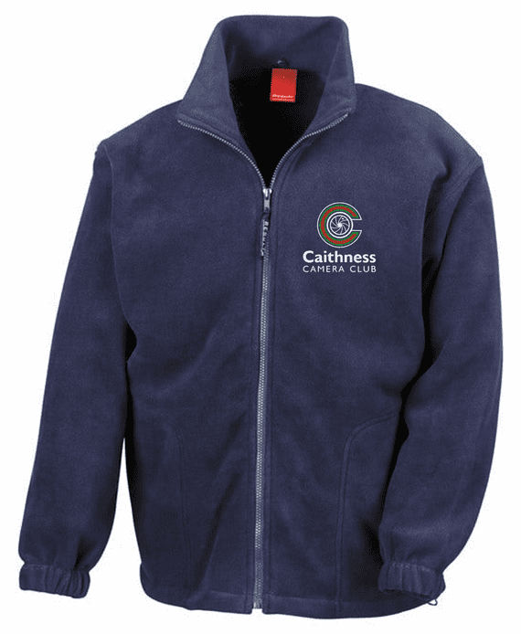 CAITHNESS CAMERA CLUB UNISEX FULL SIZED FLEECE WITH EMBROIDERED LOGO