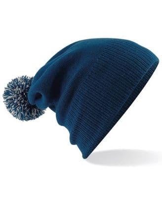 CAITHNESS CAR CLUB KIDS POM POM BEANIE WITH EMBROIDERED LOGO