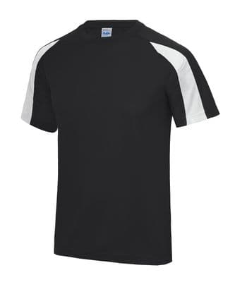 Caithness Junior Badminton Kids Contrast T-Shirt with Heat Seals