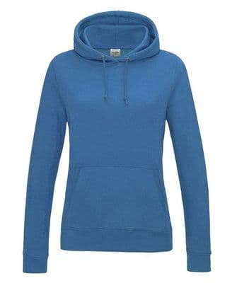 Caithness Junior Badminton Women's Sapphire Blue Hoodie with Left Breast and Back Heat Seals