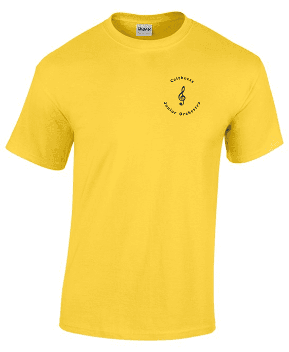 Caithness Junior Orchestra Adults T-Shirt 4XL or 5XL