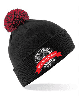 Caithness & Sutherland Vintage & Classic Club Pom-Pom Beanie
