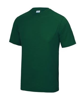 CAITHNESS WOMEN'S RFC ADULTS BOTTLE GREEN COOL T-SHIRT WITH HEAT SEALED LOGO
