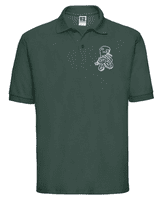 CAITHNESS WOMEN'S RUGBY FOOTBALL CLUB ADULT POLO SHIRT WITH EMBROIDERED LOGO.