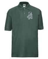 CAITHNESS WOMEN'S RUGBY FOOTBALL CLUB KIDS POLO SHIRT WITH EMBROIDERED LOGO.