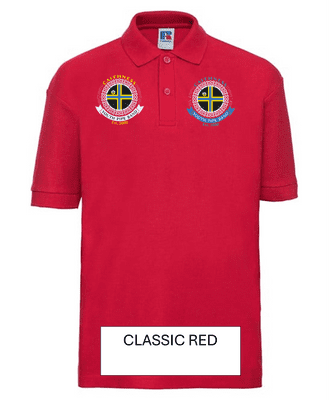 CAITHNESS YOUTH PIPE BAND ADULTS POLO SHIRT 3XL OR 4XL WITH LEFT BREAST EMBROIDERY