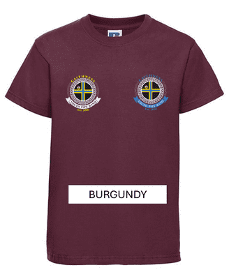CAITHNESS YOUTH PIPE BAND KIDS T-SHIRT WITH LEFT BREAST EMBROIDERY