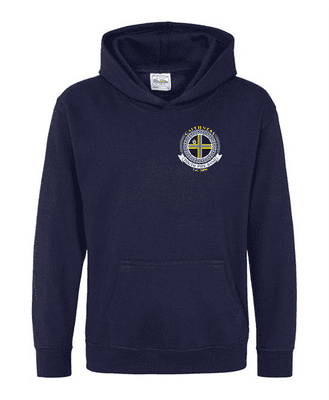 CAITHNESS YOUTH PIPE BAND OXFORD NAVY KIDS HOODIE WITH LBE