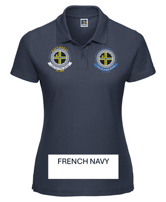 CAITHNESS YOUTH PIPE BAND WOMENS POLO SHIRT WITH LEFT BREAST EMBROIDERY