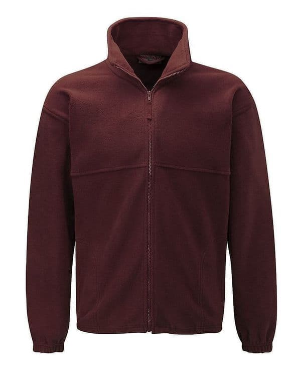 CANISBAY  RAINBOW NURSERY BANNER BURGUNDY FLEECE WITH EMBROIDERED LOGO