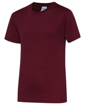 CANISBAY RAINBOW NURSERY BURGUNDY  COOL T- SHIRT WITH LOGO