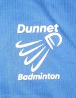 DUNNET BADMINTON ROYAL BLUE ADULTS PULLOVER HOODIE WITH HEAT SEALS