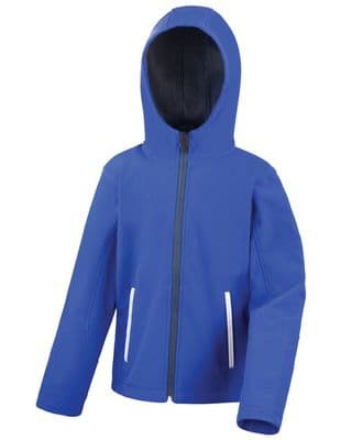 EAST END FC KIDS HOODED SOFTSHELL WITH EMBROIDERED LOGO