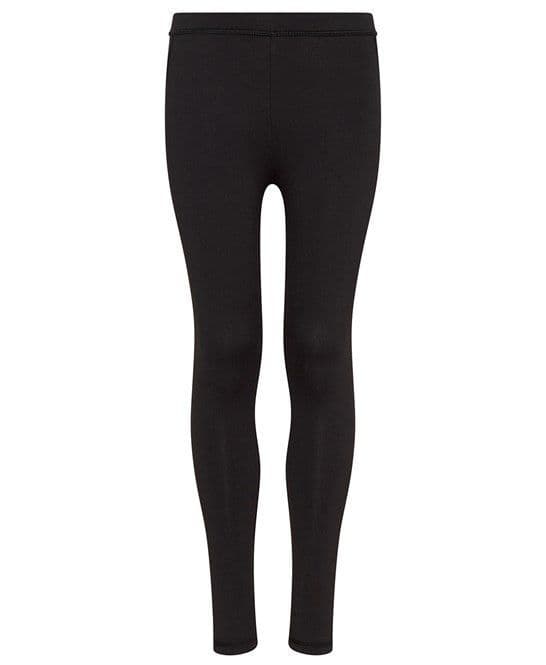ELISE LYALL SCHOOL OF DANCE KIDS BLACK ALTHETIC LEGGINGS WITH HEAT SEALED LOGO