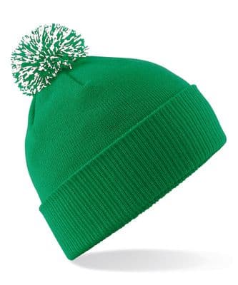 ELISE LYALL SCHOOL OF HIGHLAND DANCE POM-POM BEANIE WITH EMBROIDERED LOGO