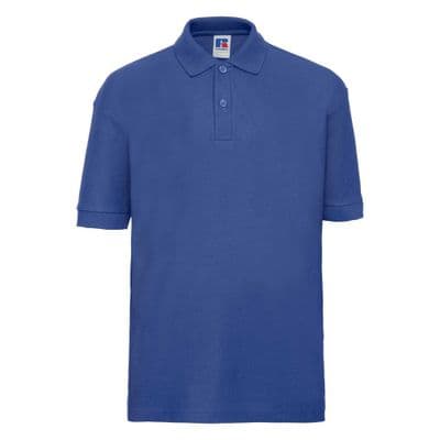 FARR HIGH SCHOOL ROYAL BLUE POLO SHIRT WITH LOGO