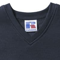 HALKIRK PRIMARY  SCHOOL NAVY  V-NECK SWEATSHIRT WITH LOGO